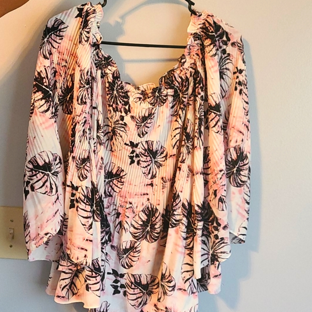 Floral off the shoulder top